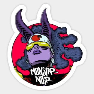 Monstar Noir pin Sticker